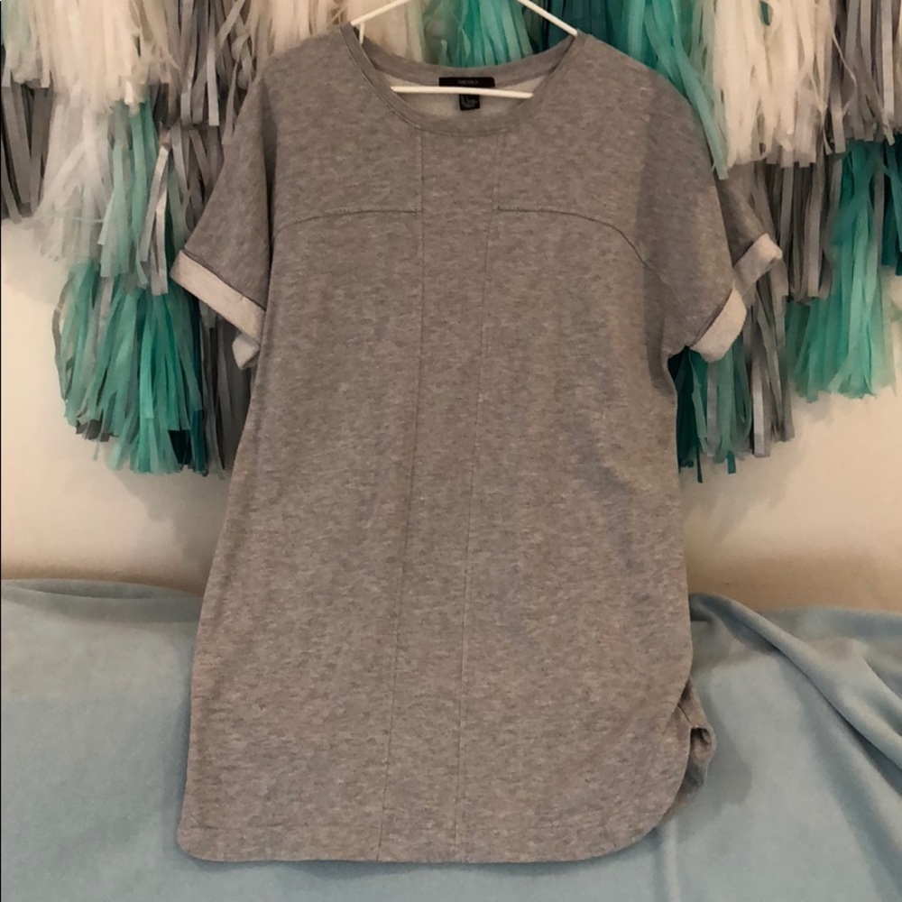 Grey heather sweatshirt tunic